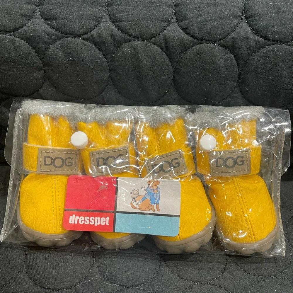 Winter Pet Shoes Chihuahua Dog Cat Snow Boots Waterproof Warm Puppy Booties